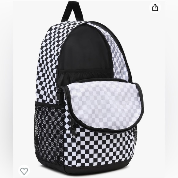 Vans Unisex-Adult Casual Backpack Checkerboard Black-white - Picture 3 of 5